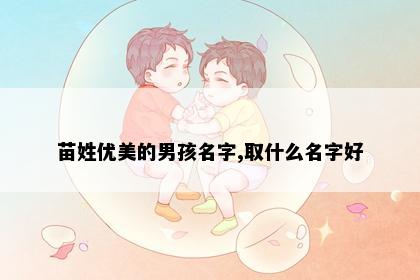 苗姓优美的男孩名字,取什么名字好